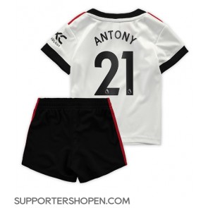 Manchester United Antony #21 Bortatröja Barn 2022-23 Kortärmad (+ korta byxor)